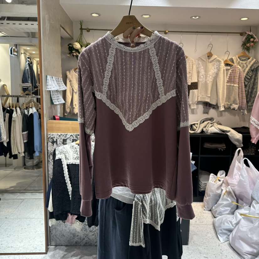 HERO韓國代購㊣女裝新品人氣推薦休閑25秋冬熱賣職業長袖T恤HERO長袖T恤