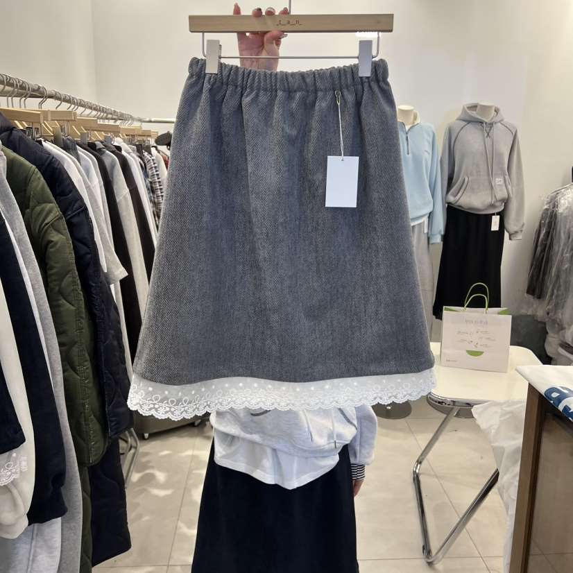 TAN&amp;COMO韓國代購㊣女士新款人氣休閑職業半身裙中短裙tan-COMO半身裙/中短裙