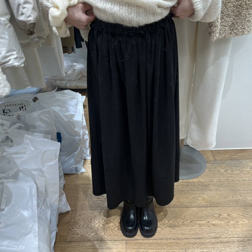 VERVEINE東大門㊣代購女士新品真品時尚半身裙中短裙喇叭麂皮VERVEINE半身裙/中短裙