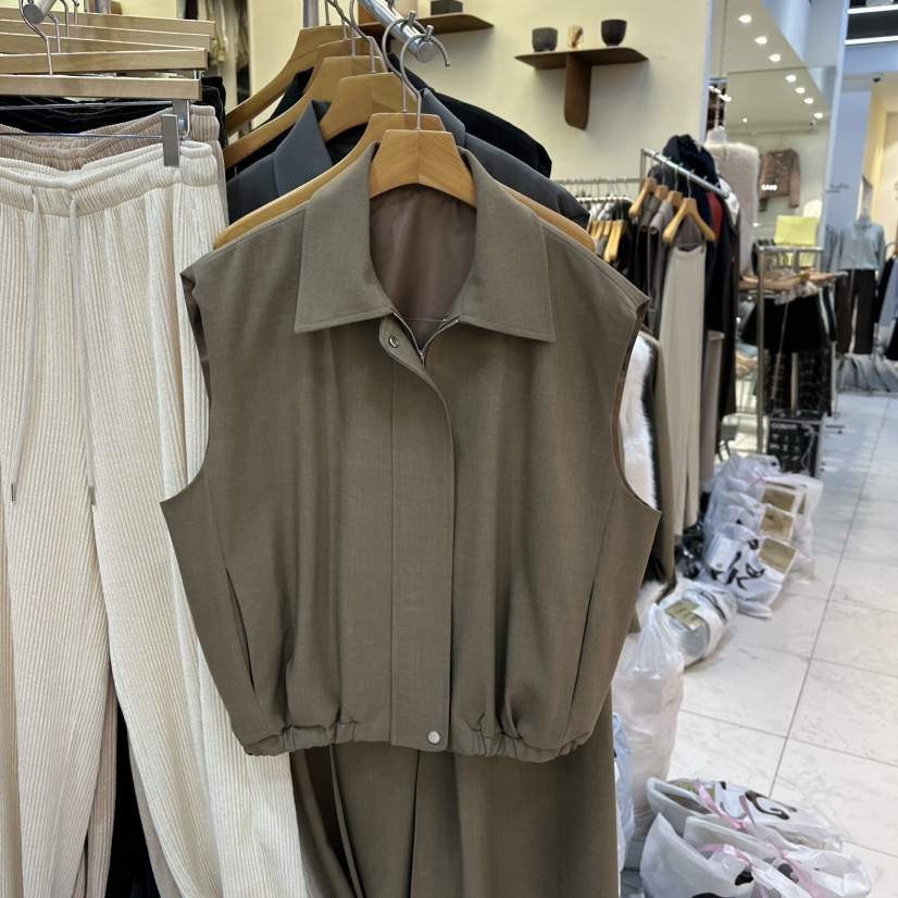 SANS東大門㊣實拍女裝新品25秋冬熱賣休閑時尚真品推薦馬甲SANS馬甲