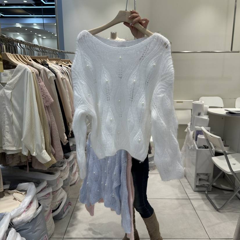 BLUE RIBBON東大門㊣實拍女裝新款休閑真品推薦時尚針織衫BLUE RIBBON針織衫