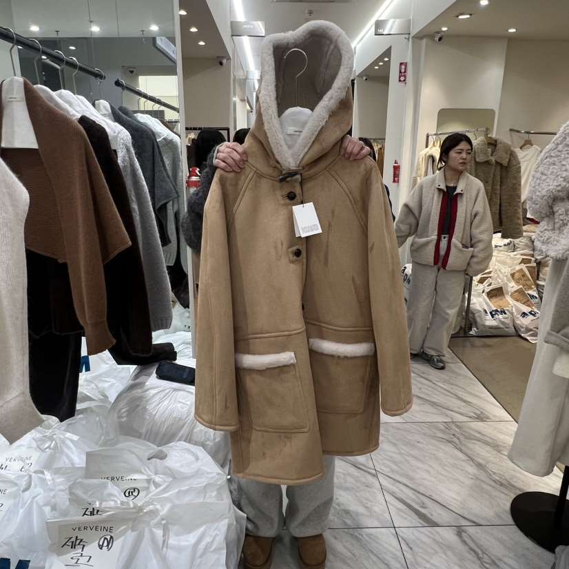 VERVEINE東大門㊣代購女士新品職業人氣推薦中長款大衣羊毛VERVEINE中長款大衣