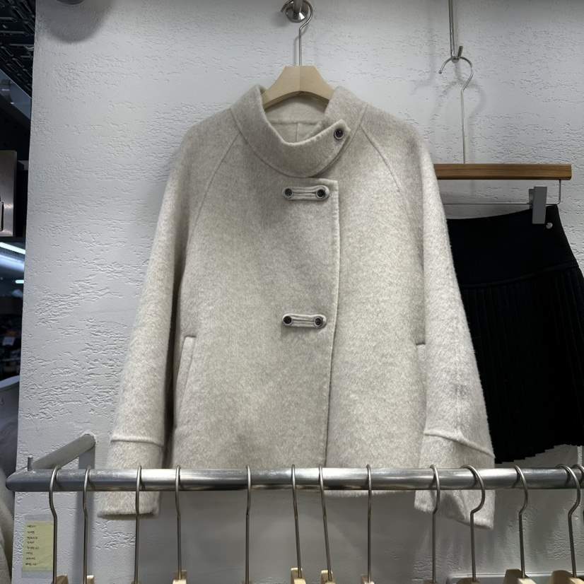 LULULALLA東大門㊣代購女裝新款時尚職業人氣短款大衣可愛的LULULALLA短款大衣