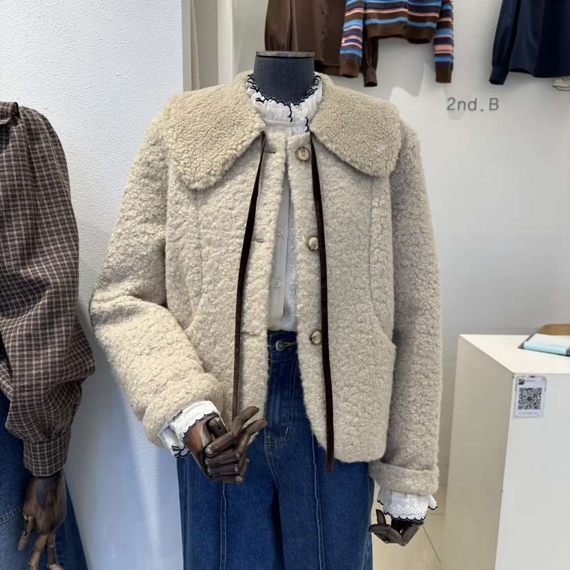 2nd B-S東大門㊣實拍女士新款休閑熱賣25秋冬人氣夾克毛圈2nd B-S夾克