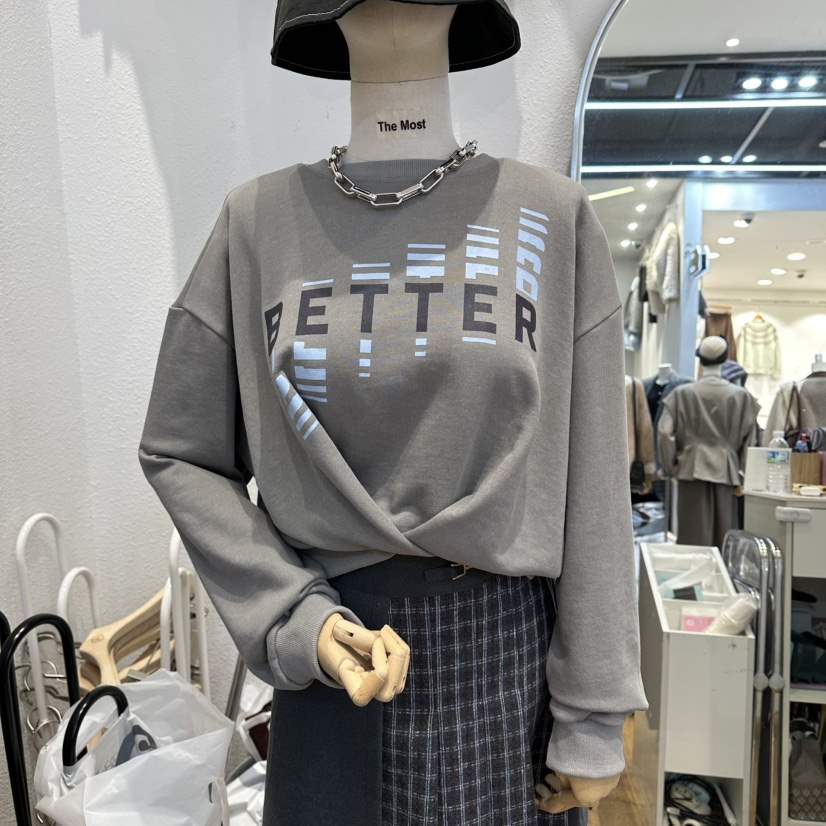 THE MOST-Q韓國直郵㊣女士新款職業推薦時尚衛衣不含項鏈THE MOST衛衣