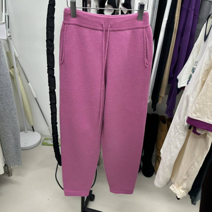 TOPDRESSING韓國直郵㊣女士新款25秋冬休閑真品休閑褲針織褲TOPDRESSING休閑褲