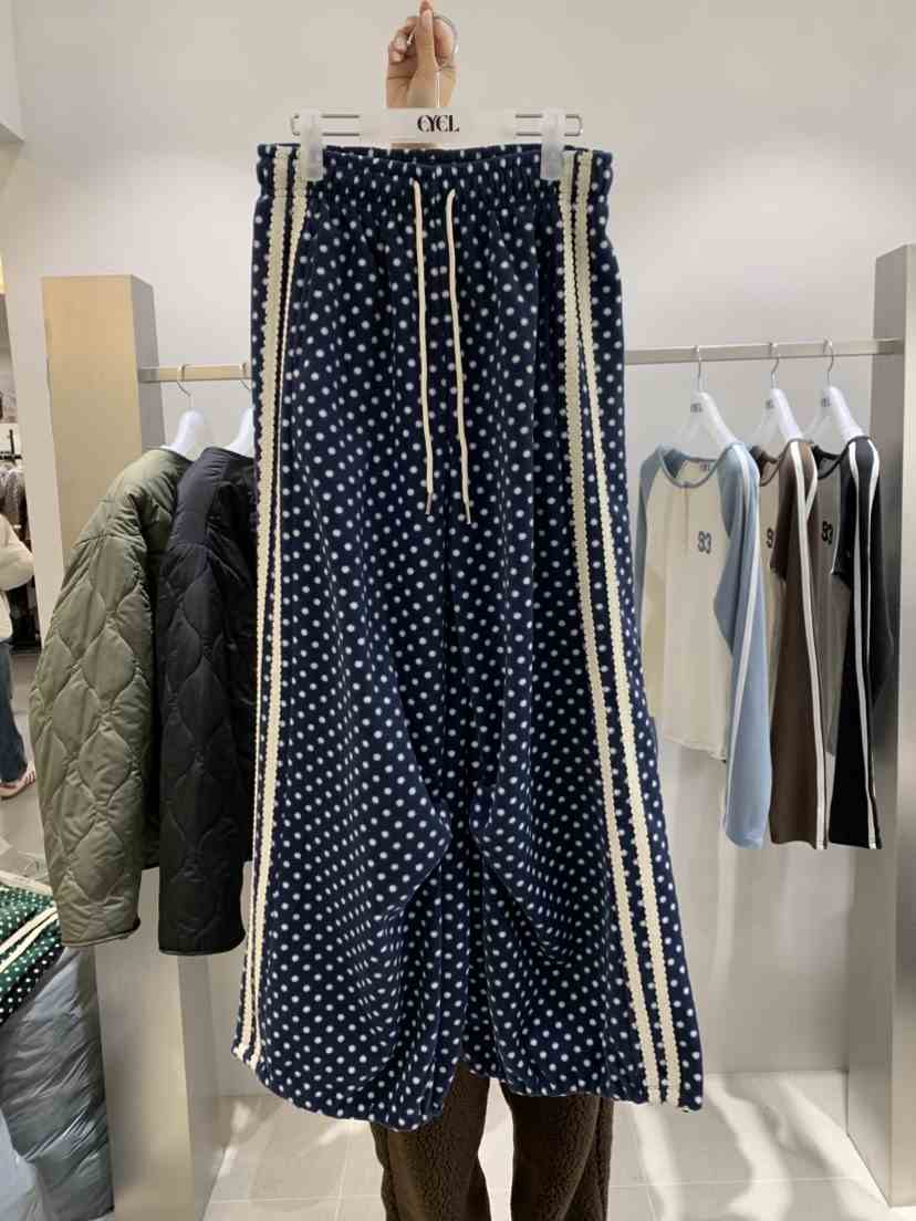 EYEL韓國代購㊣女士新品25秋冬職業休閑推薦時尚休閑褲抓絨EYEL休閑褲