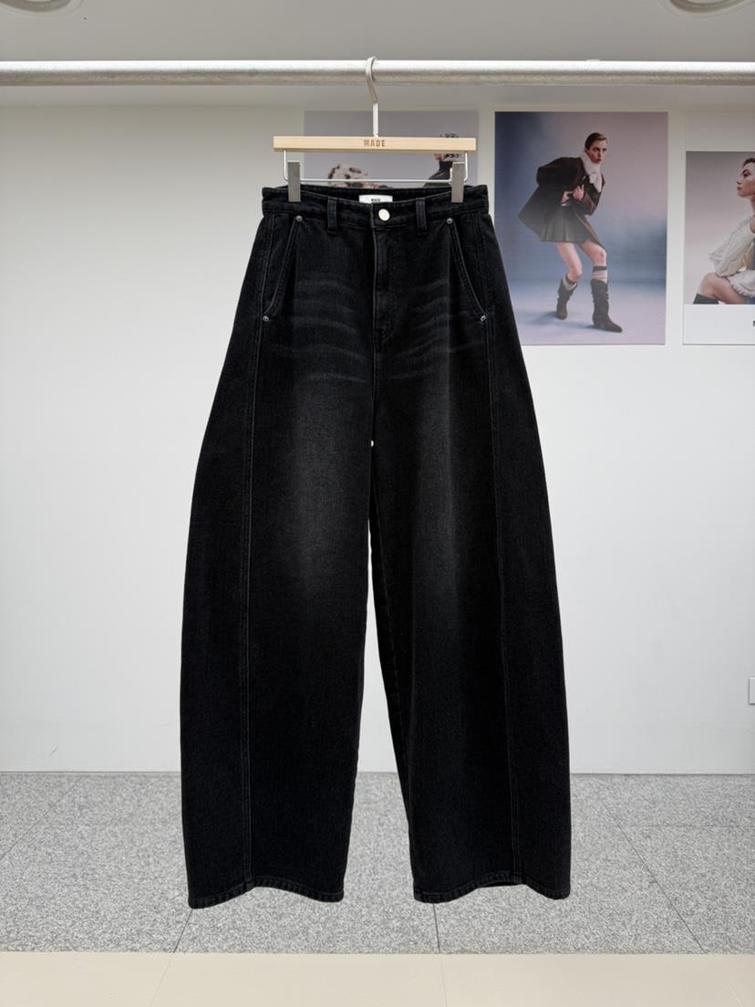 MADE-P東大門㊣實拍女裝新品熱賣休閑25秋冬推薦時尚牛仔褲MADE-P牛仔褲