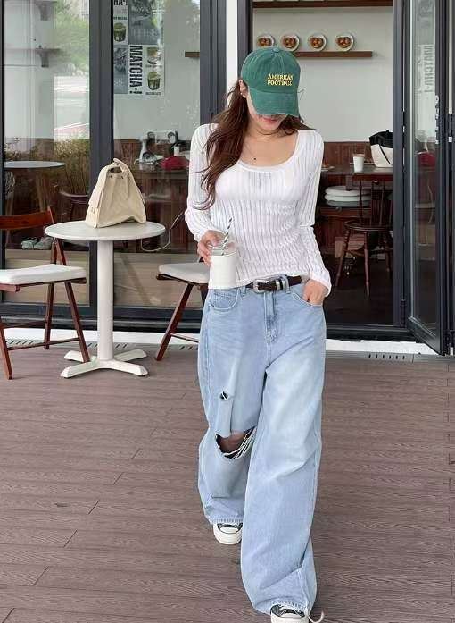 PASTELDEER東大門㊣實拍女士新品25秋冬推薦熱賣時尚長袖T恤PASTELDEER長袖T恤