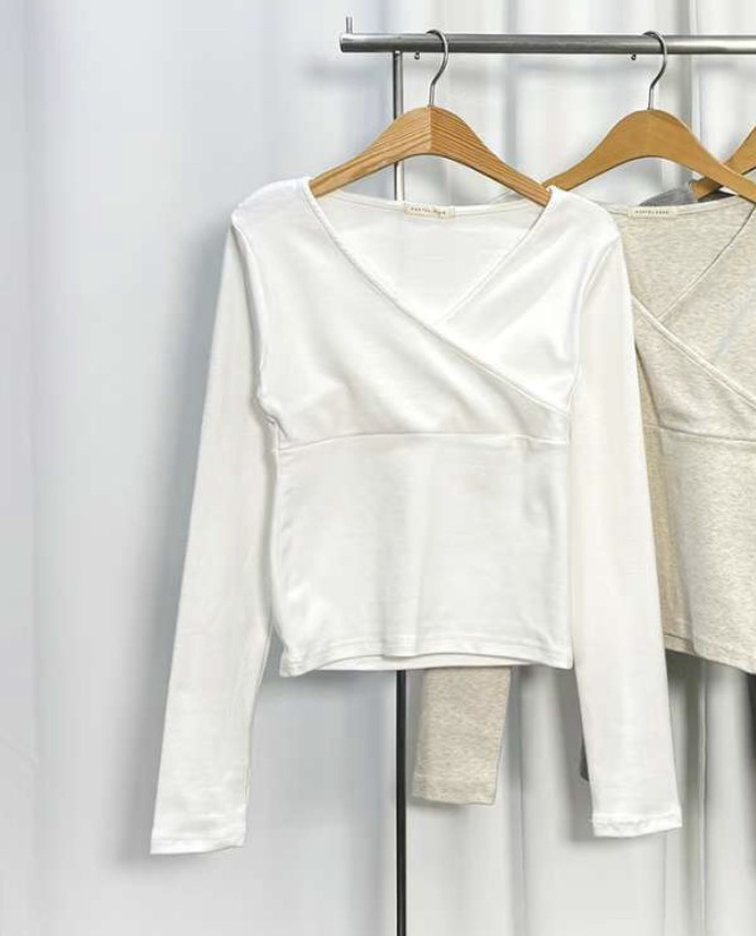 PASTELDEER韓國代購㊣女裝新款25秋冬推薦時尚熱賣職業長袖T恤PASTELDEER長袖T恤