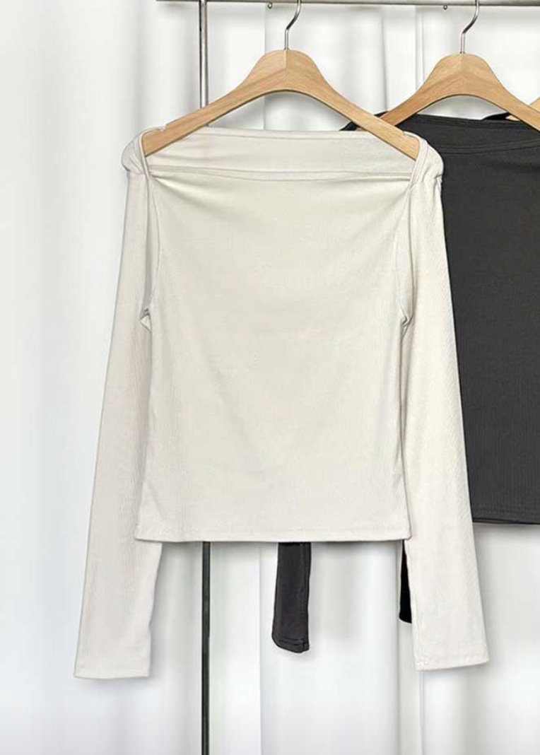 PASTELDEER韓國代購㊣女裝新款職業真品25秋冬推薦長袖T恤短款PASTELDEER長袖T恤