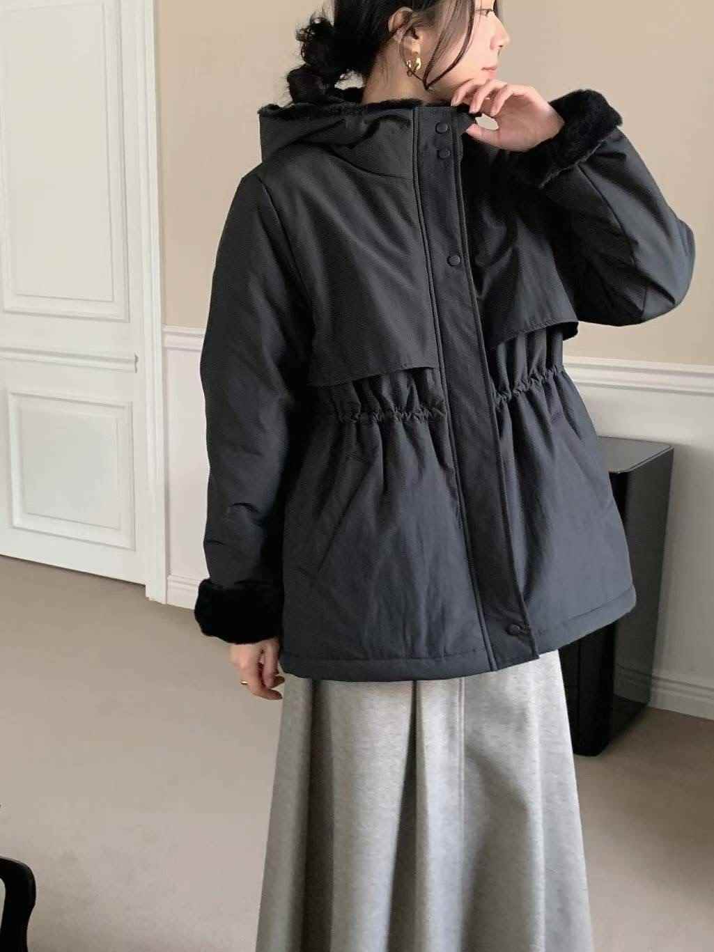 MU 뮤-T東大門㊣代購女裝新品時尚休閑人氣短款棉服連帽絨MU 뮤-T短款棉服