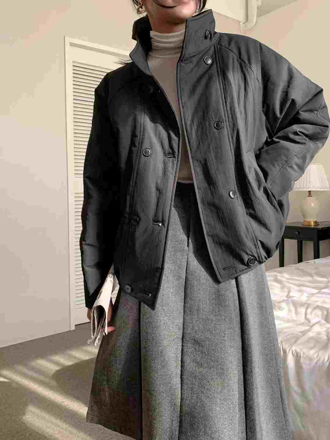 MU 뮤-T東大門㊣代購女士新品熱賣時尚推薦職業短款棉服毛皮MU 뮤-T短款棉服