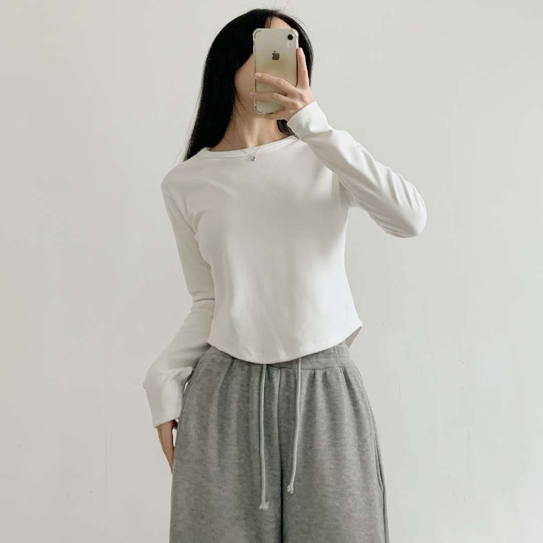 WOO SUNG東大門㊣代購女士新款真品推薦休閑職業熱賣長袖T恤WOO SUNG長袖T恤