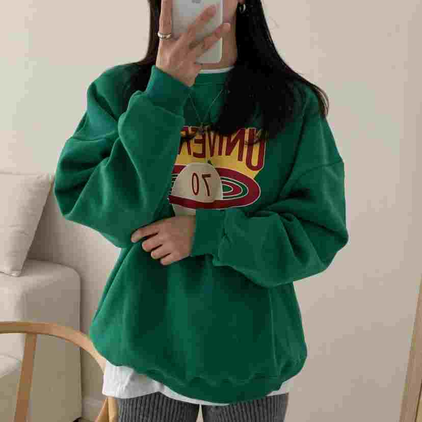 HELLO JINI韓國直郵㊣女裝新款熱賣時尚真品休閑推薦職業衛衣HELLO JINI衛衣