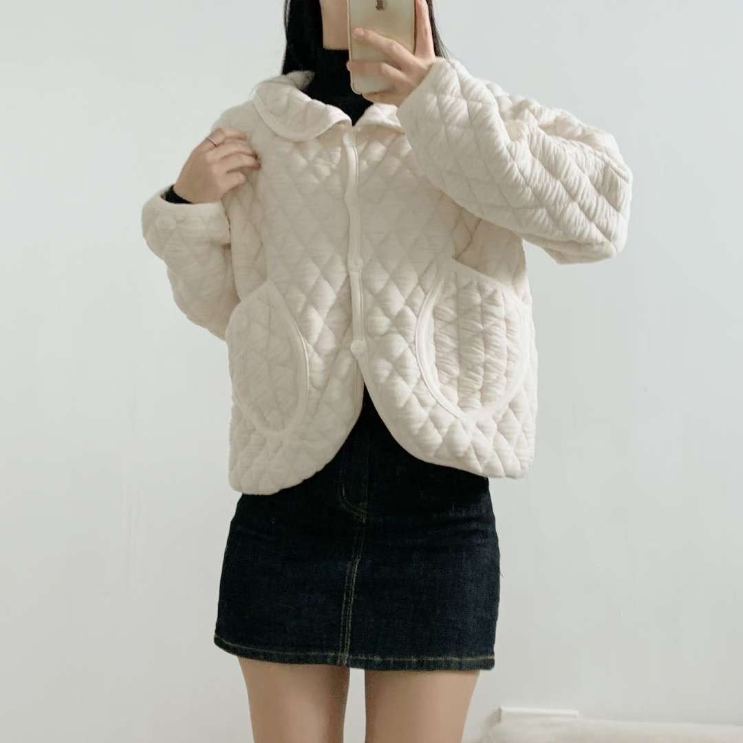 WOO SUNG韓國直郵㊣女裝新品人氣時尚休閑真品熱賣短款棉服WOO SUNG短款棉服