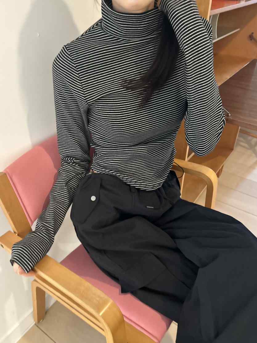 ME MO韓國直郵㊣女裝新品推薦時尚人氣職業25秋冬休閑長袖T恤ME MO長袖T恤