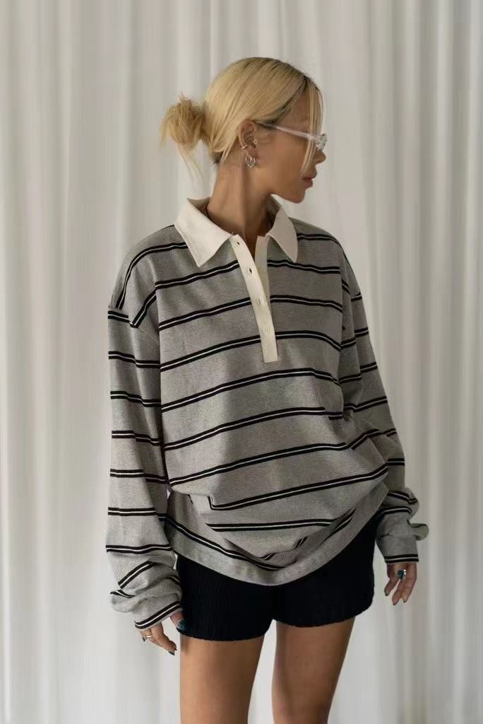 MINICLOSET韓國直郵㊣女士新款人氣熱賣推薦職業長袖T恤打折MINICLOSET長袖T恤