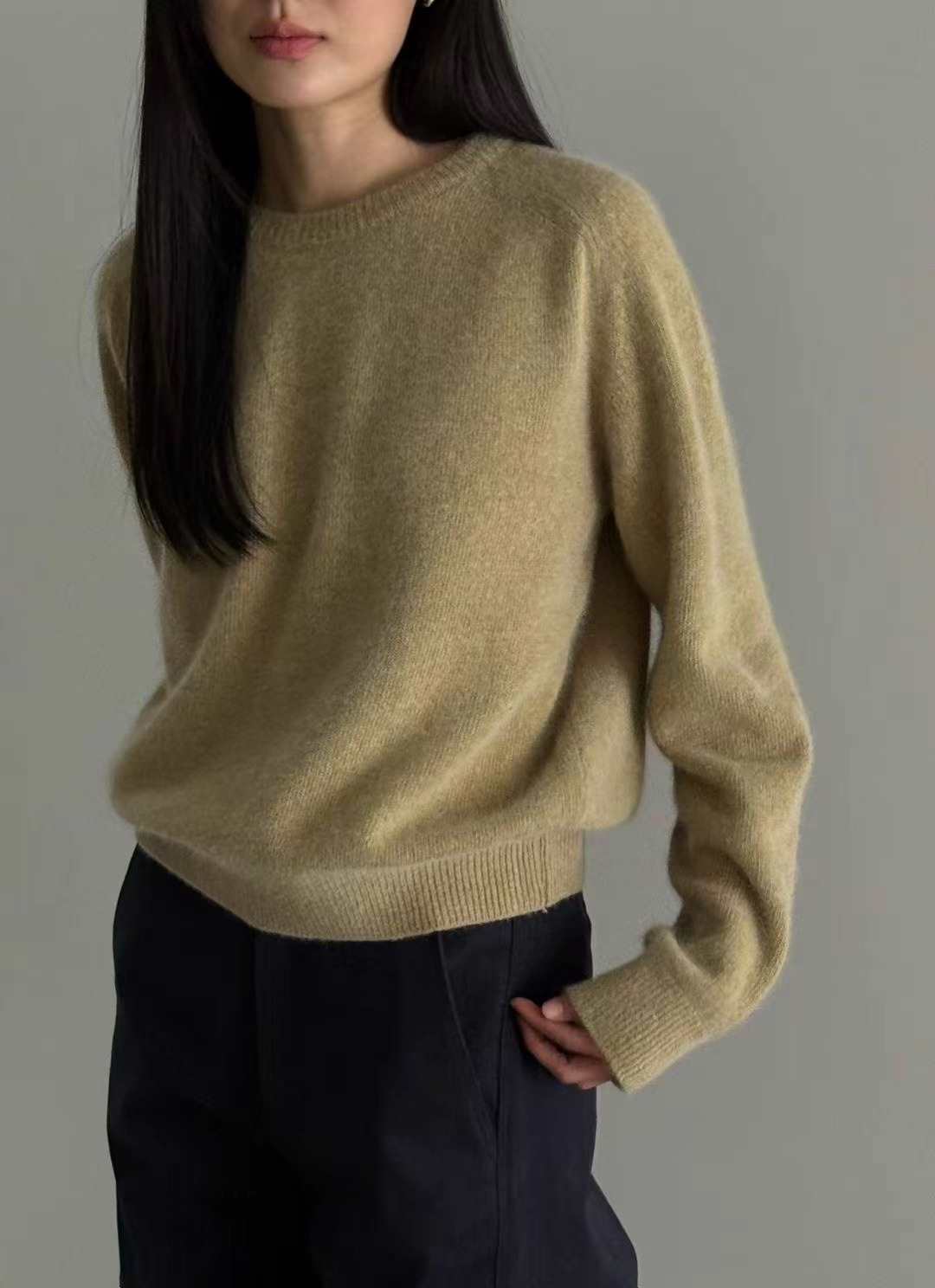 AMYGRACE東大門㊣直郵女裝新款推薦25秋冬職業熱賣休閑針織衫AMYGRACE針織衫