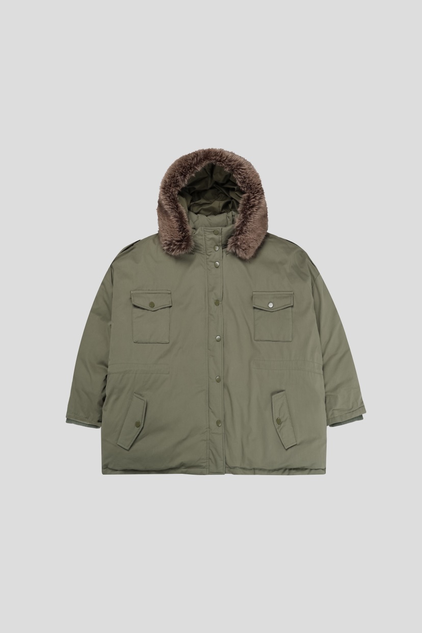 OURWAVE/OUR ROOM東大門㊣實拍女士新品人氣長款羽絨服浣熊Our Wave/Our Room長款羽絨服