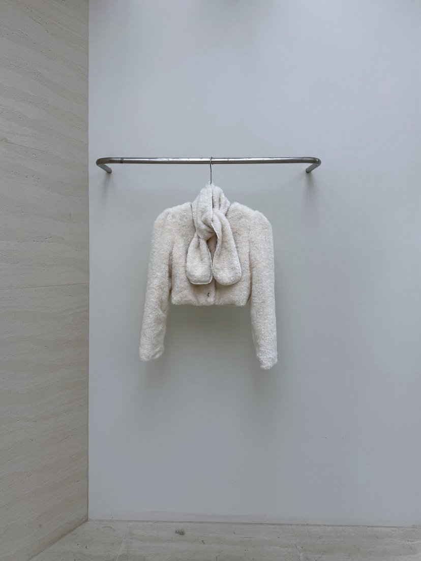 AB韓國直郵㊣女裝新品職業25秋冬時尚熱賣推薦夾克含圍巾毛皮AB夾克