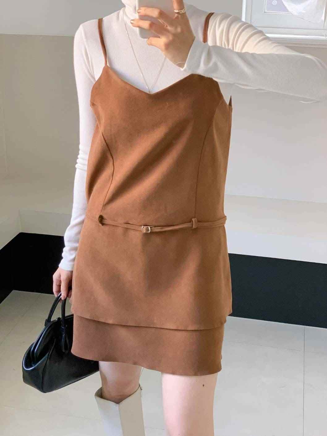 CIRCLE-써클-T東大門㊣代購女士新款25秋冬連衣裙不含內搭CIRCLE連衣裙