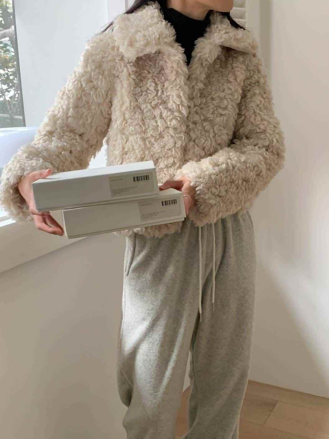 CIRCLE-써클-T東大門㊣實拍女士新品時尚真品休閑短款大衣CIRCLE短款大衣