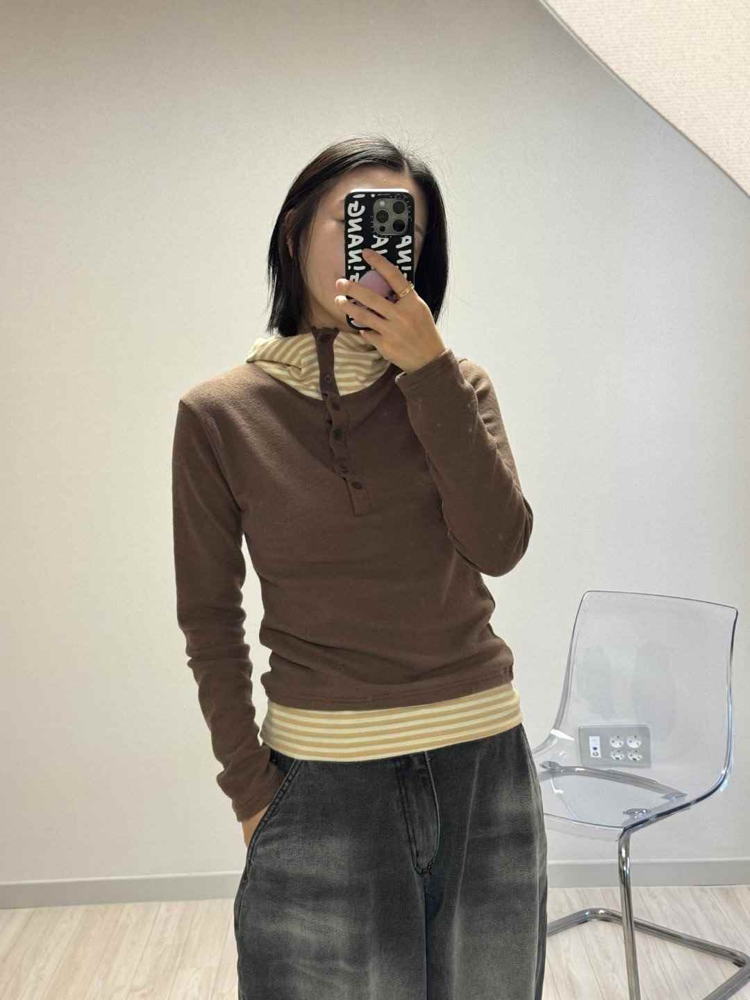 SEOULER東大門㊣直郵女士新款熱賣25秋冬長袖T恤連帽衫高領SEOULER長袖T恤