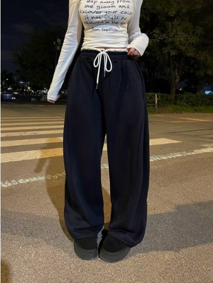 SEOULER韓國代購㊣女士新品人氣職業時尚休閑褲雙排扣羊毛腰帶SEOULER休閑褲