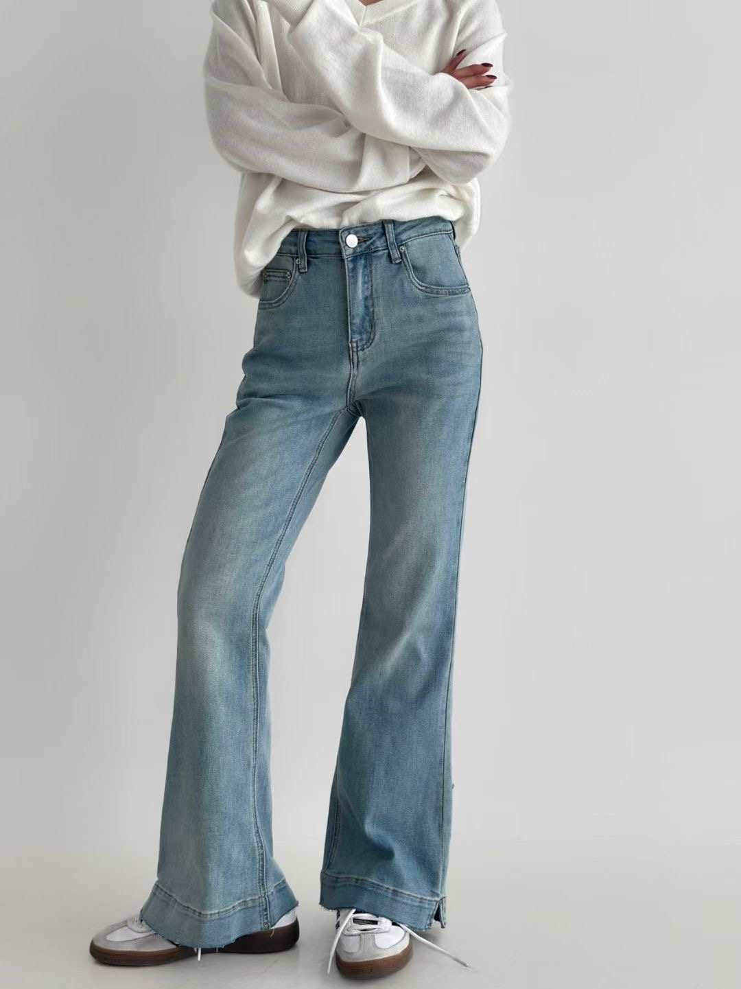 PUBLIC&amp;CO GIRL韓國直郵㊣女士新款休閑職業時尚牛仔褲PUBLIC&amp;CO GIRL牛仔褲