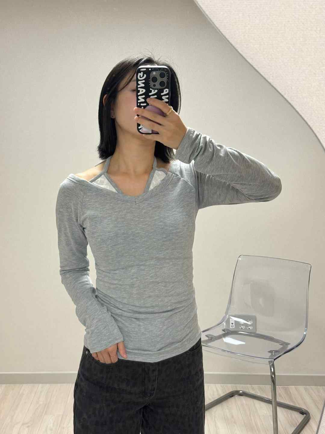 SEOULER東大門㊣代購女士新款推薦真品休閑職業25秋冬長袖T恤SEOULER長袖T恤