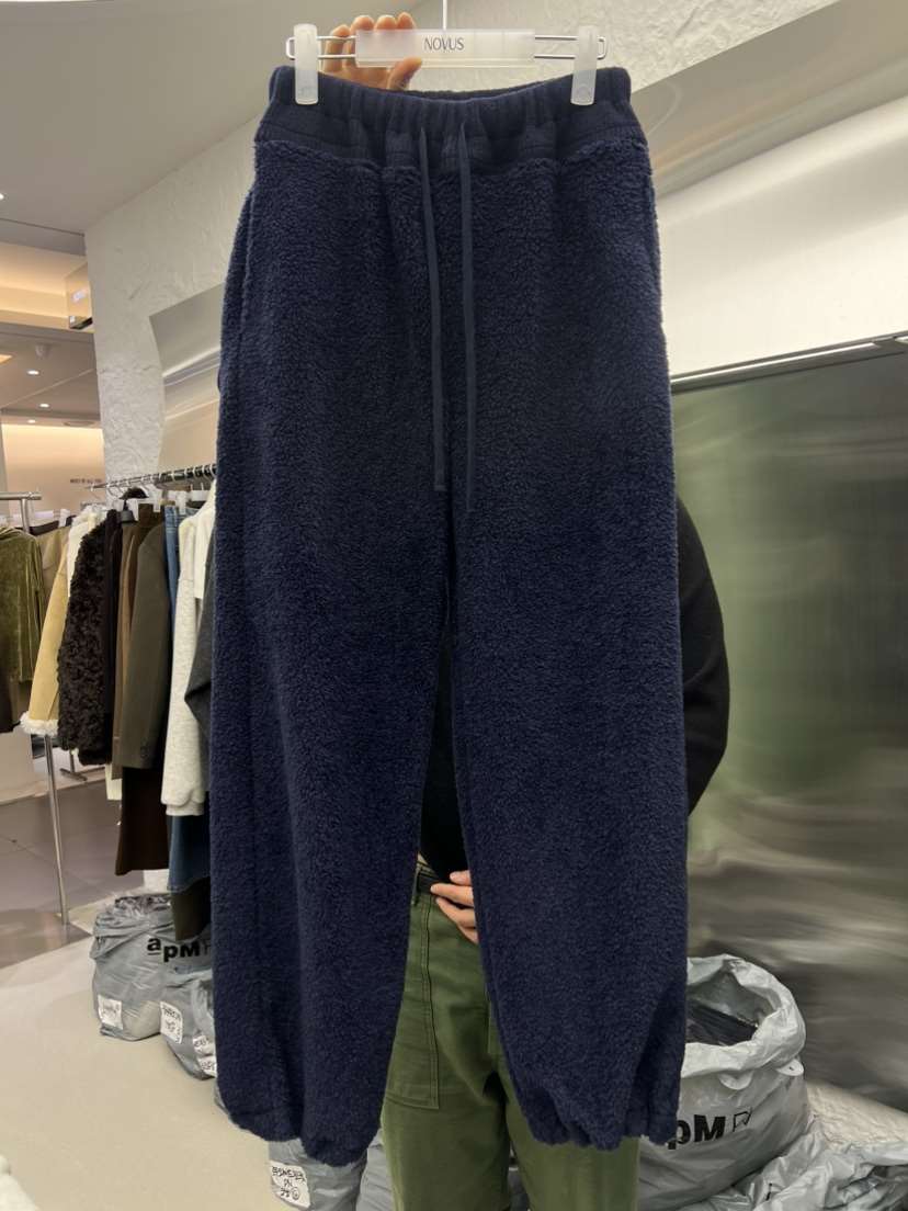 NOVUS韓國代購㊣女士新品25秋冬推薦熱賣職業真品休閑褲抓絨NOVUS休閑褲