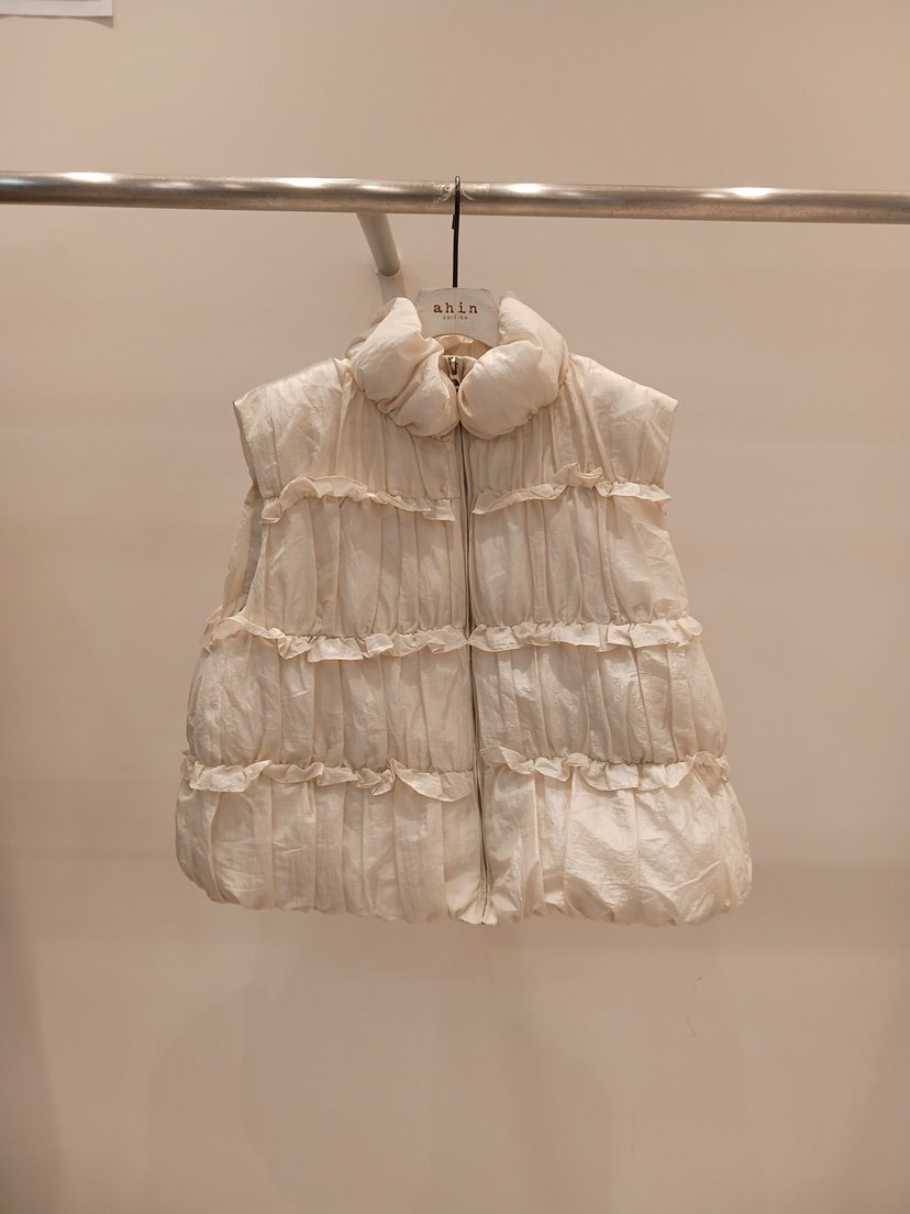 NEOUL韓國代購㊣女裝新品25秋冬推薦時尚職業休閑熱賣馬甲填充NEOUL/ahin雙領標簽馬甲