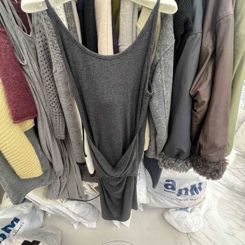 BREATHE東大門㊣直郵女士新品熱賣時尚25秋冬職業連衣裙雙層BREATHE連衣裙