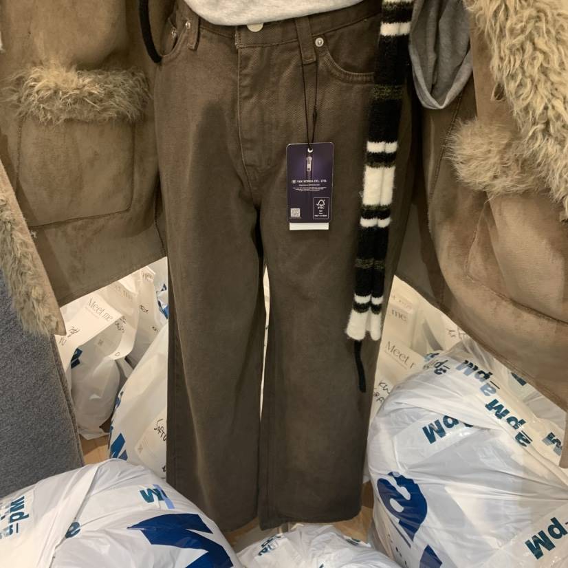 MEET ME韓國直郵㊣女裝新款熱賣推薦職業25秋冬休閑牛仔褲MEET ME牛仔褲