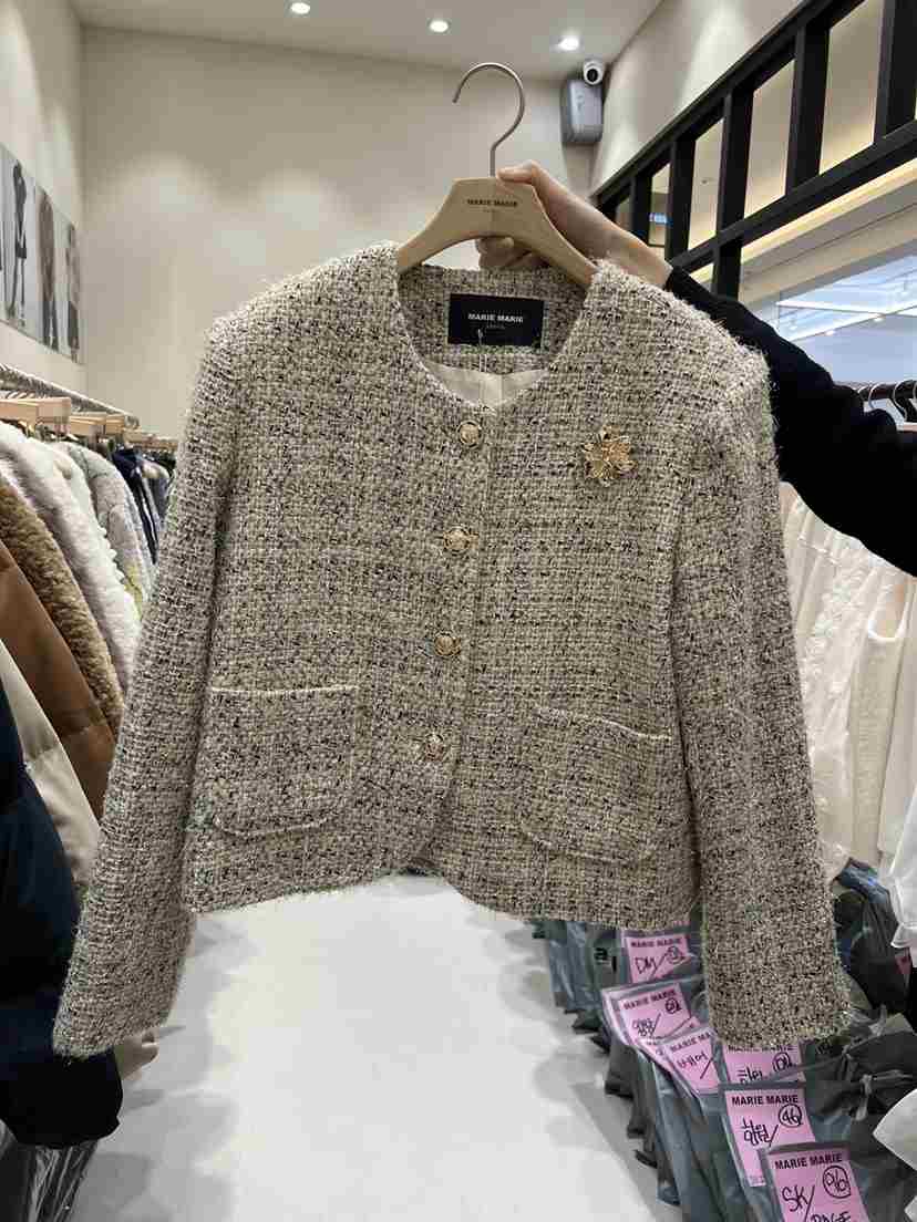 MARIE MARIE東大門㊣實拍女裝新款休閑推薦25秋冬夾克含飾品MARIE MARIE夾克
