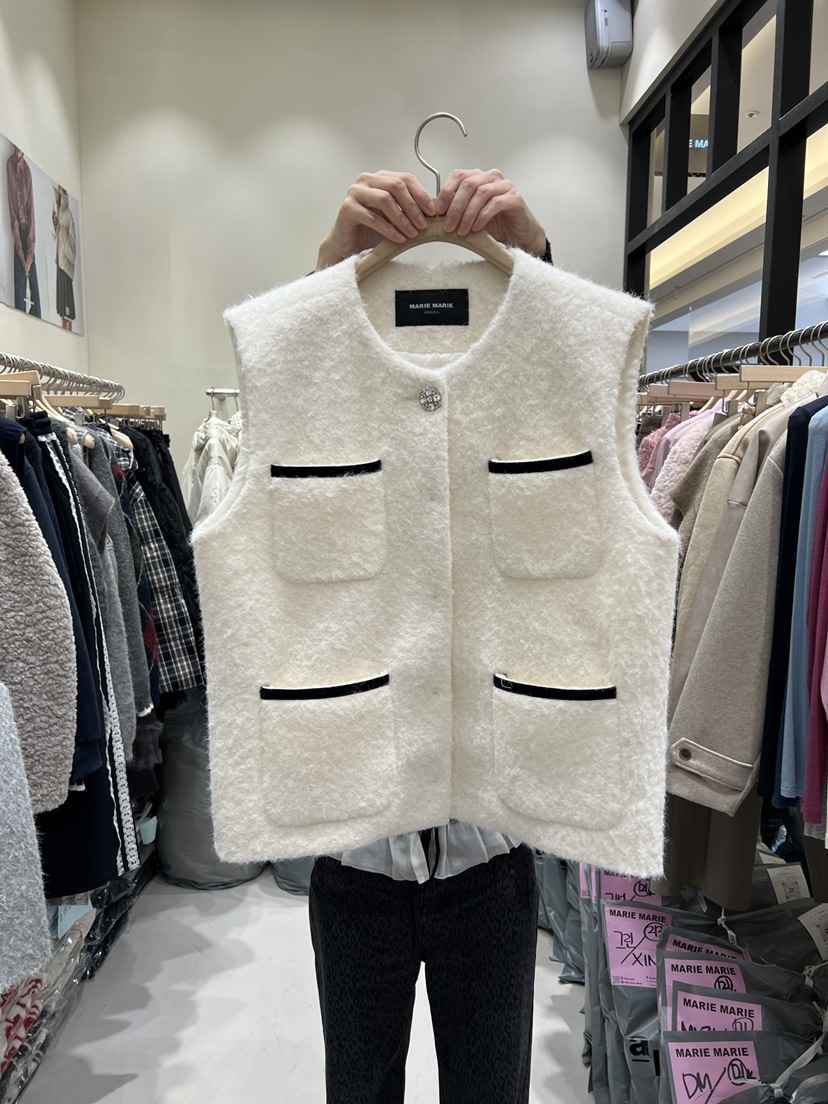 MARIE MARIE東大門㊣代購女士新品推薦真品休閑熱賣職業馬甲MARIE MARIE馬甲