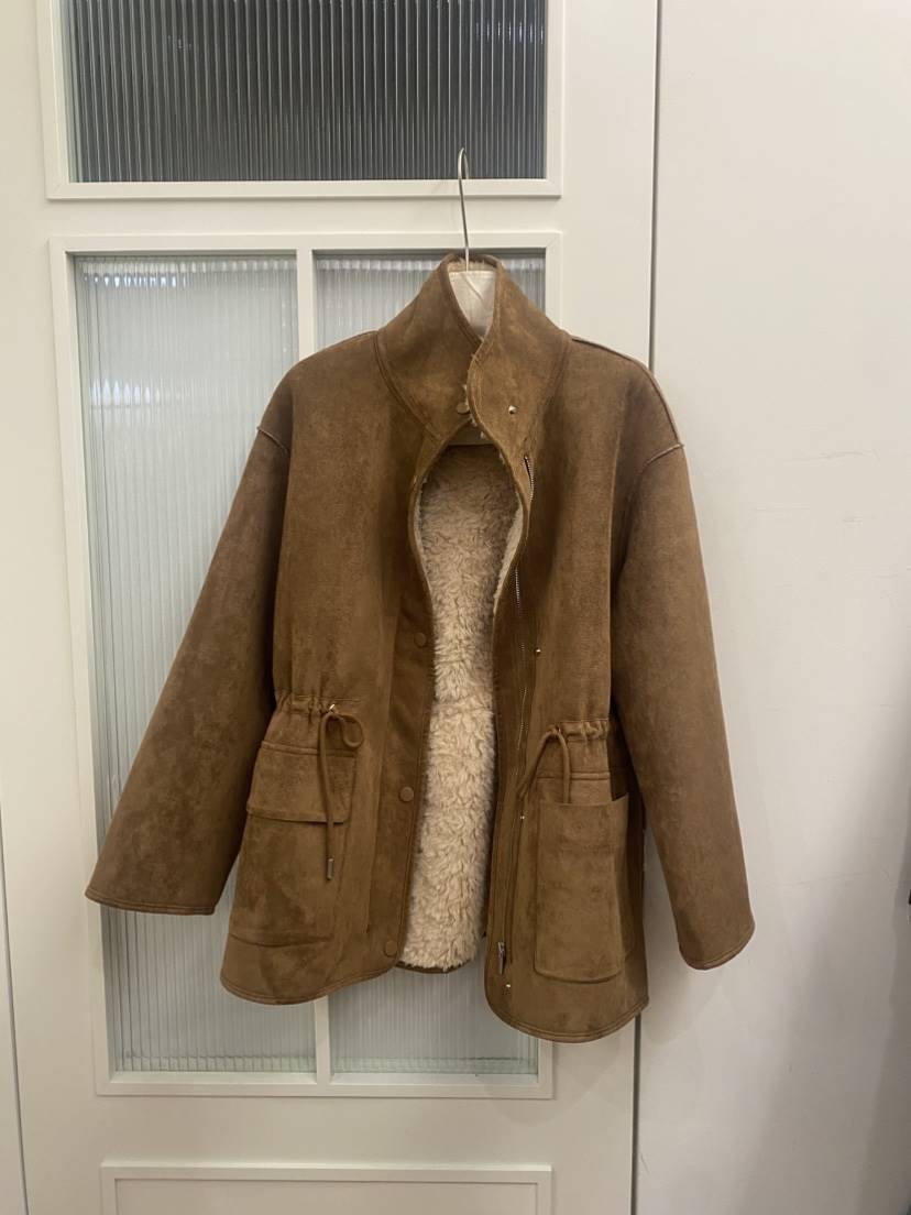 JADEMARKET東大門㊣實拍女士新品人氣真品休閑25秋冬短款大衣JADE MARKET短款大衣