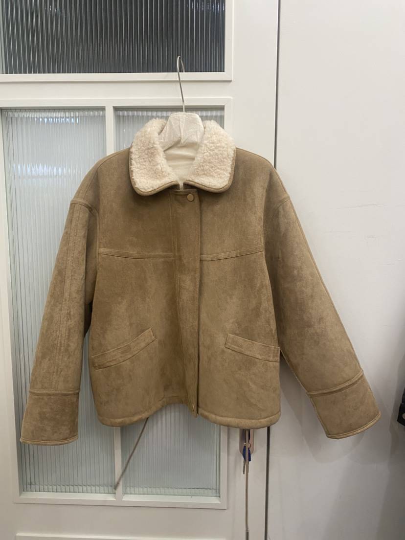 JADEMARKET東大門㊣實拍女裝新品熱賣推薦時尚休閑短款大衣JADE MARKET短款大衣