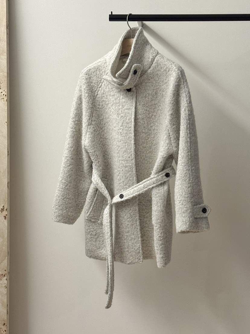 LONG PEAK韓國代購㊣女士新款熱賣推薦人氣中長款大衣含腰帶LONG PEAK中長款大衣