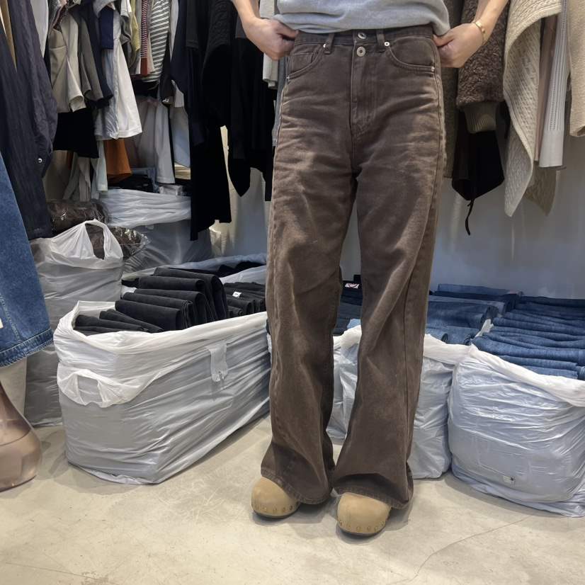 RIAH東大門㊣直郵女士新款25秋冬休閑推薦職業真品人氣牛仔褲RIAH牛仔褲