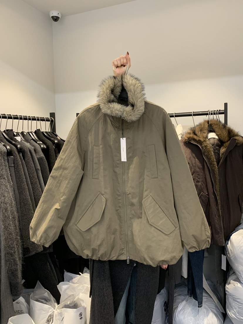 FORTH東大門㊣直郵女裝新款25秋冬人氣推薦職業短款羽絨服貂皮FORTH短款羽絨服