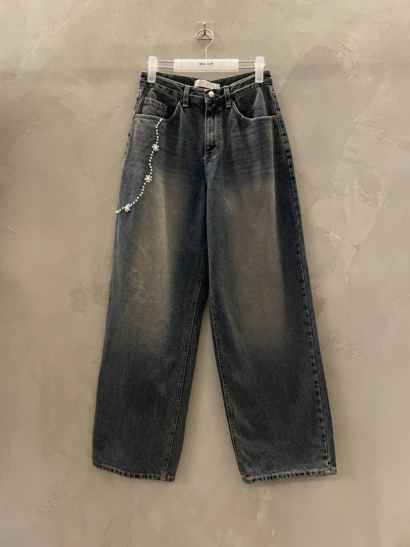 MULCUP韓國直郵㊣女裝新品人氣休閑真品推薦熱賣時尚牛仔褲MULCUP牛仔褲