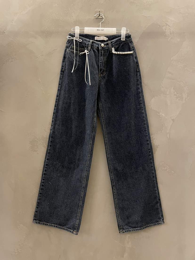 MULCUP東大門㊣實拍女士新款時尚職業推薦25秋冬真品牛仔褲MULCUP牛仔褲