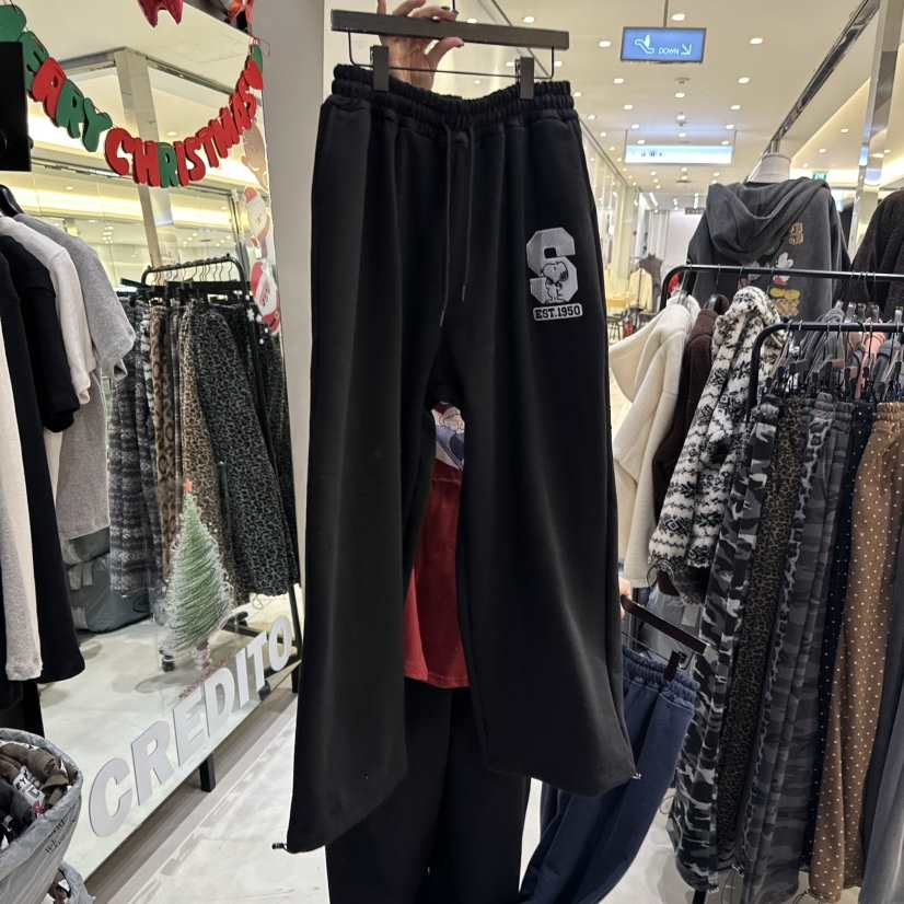 CREDITO東大門㊣代購女裝新款推薦人氣休閑真品休閑褲史努比CREDITO休閑褲