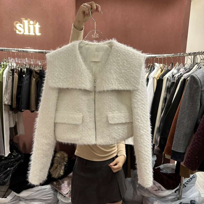 SLIT東大門㊣實拍女士新品時尚人氣職業休閑25秋冬真品夾克SLIT夾克