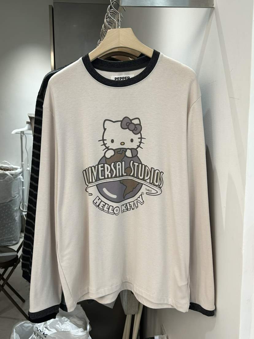 PEPPER-L東大門㊣實拍女士新品時尚職業真品推薦長袖T恤加絨PEPPER長袖T恤