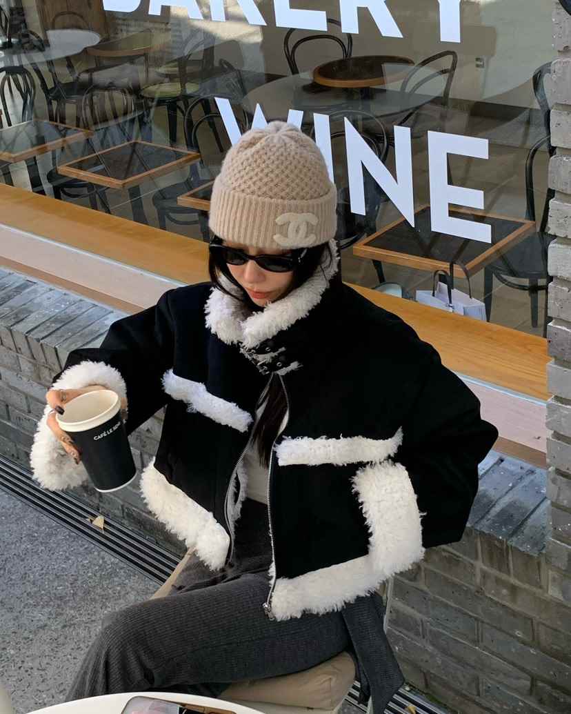 REVE CITE-L韓國直郵㊣女裝新品人氣熱賣職業夾克毛絨羊毛REVE CITE夾克