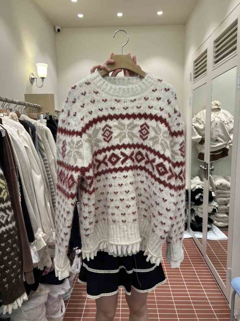 BE&amp;BE東大門㊣實拍女裝新品推薦職業休閑時尚25秋冬針織衫BE&be針織衫