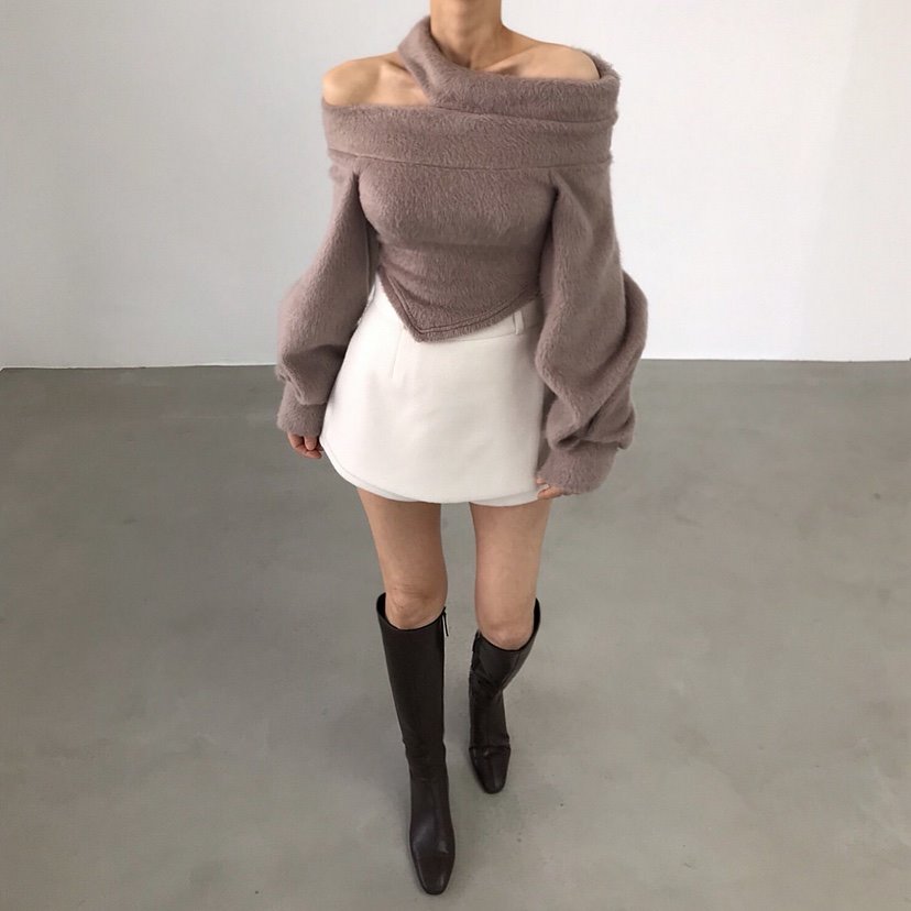 2TWO MOON韓國代購㊣女裝新品25秋冬真品職業熱賣時尚針織衫2TWO MOON針織衫